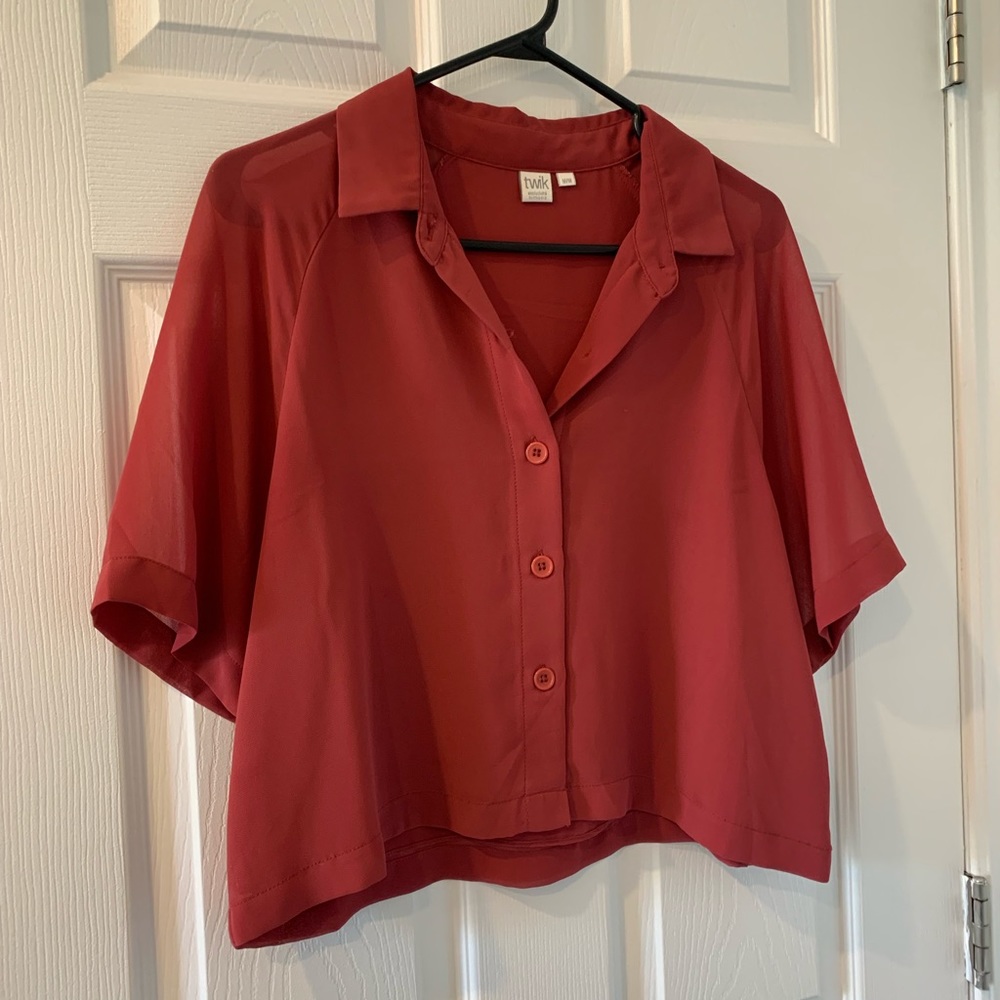 Twik cropped blouse